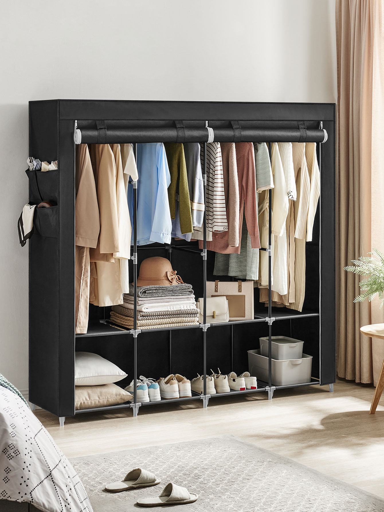 Wardrobe Closet Portable Fabric Cover - Armadio portatile, sistema di organizzazione per