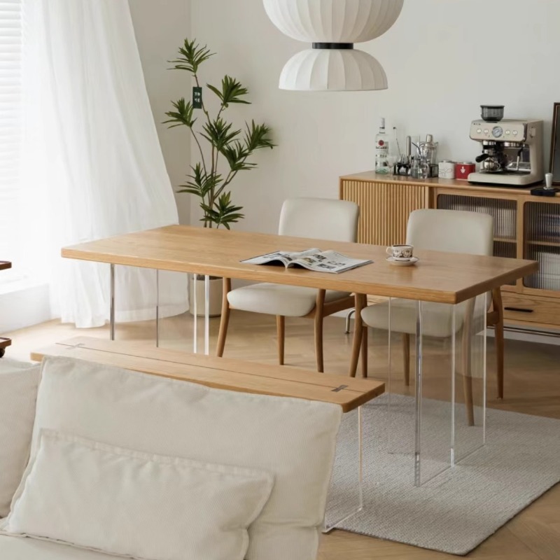 Bedroom Furniture - Tavolo Sospeso in Legno Massello e