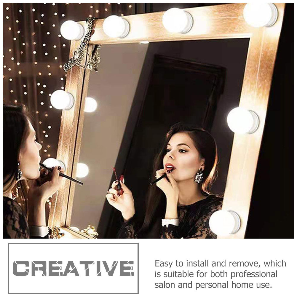 Dressing Table Vanity With Lighted Mirror - 1 set di specchio da trucco