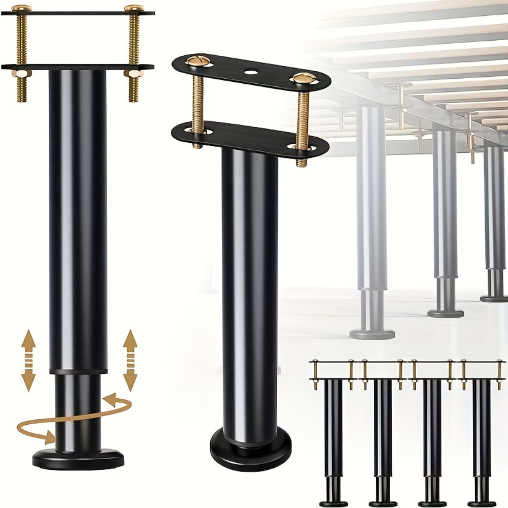 Canopy Bed Frame Metal Queen - Altezza regolabile: 4 gambe di supporto