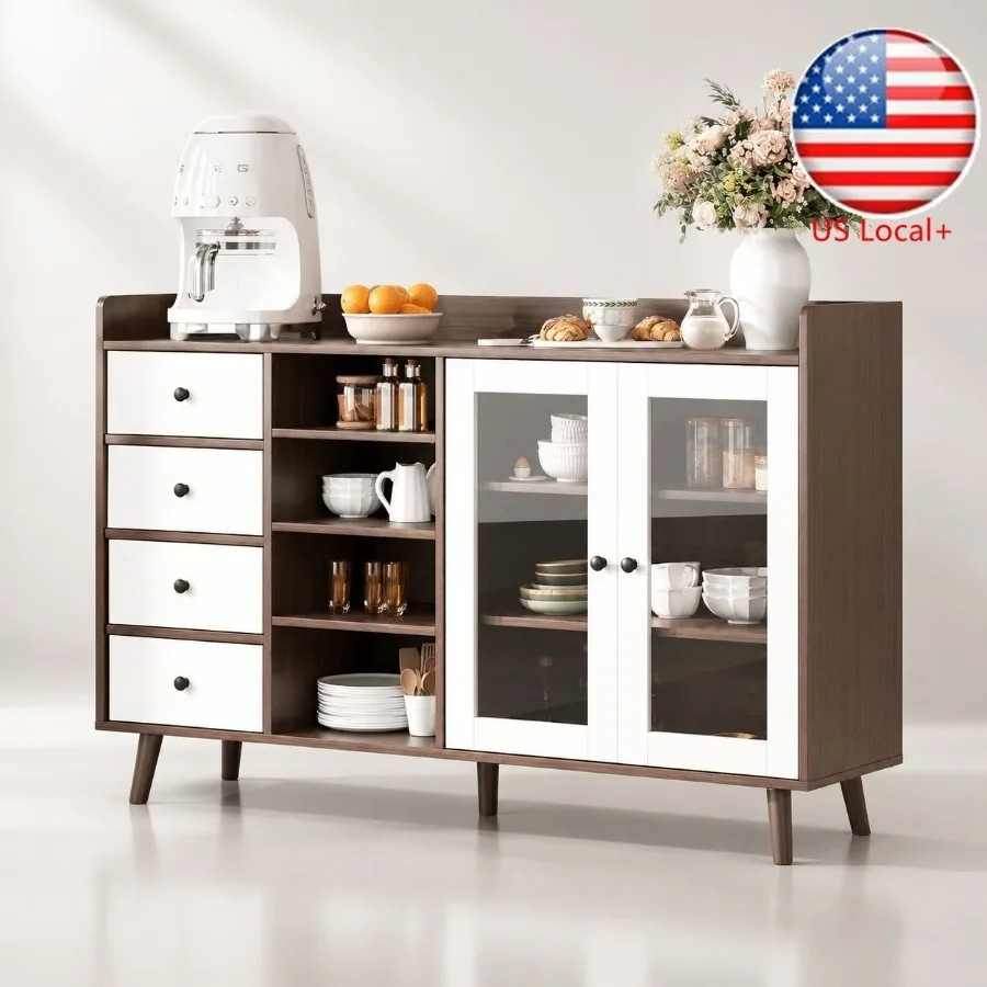 Storage - Credenza con ante in vetro per