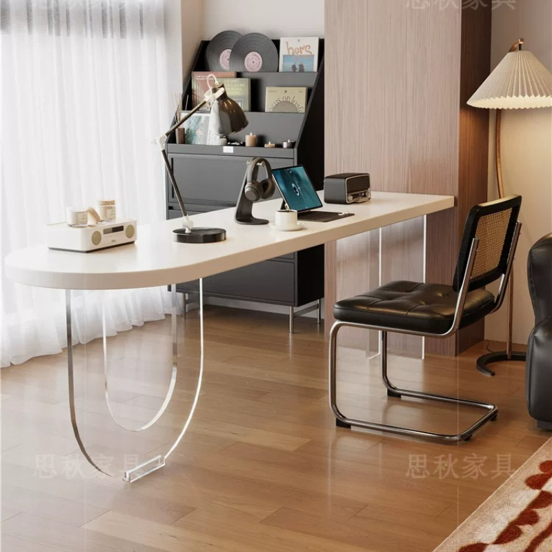 Bedroom Furniture - Scrivania in Legno Massello Bianco Stile