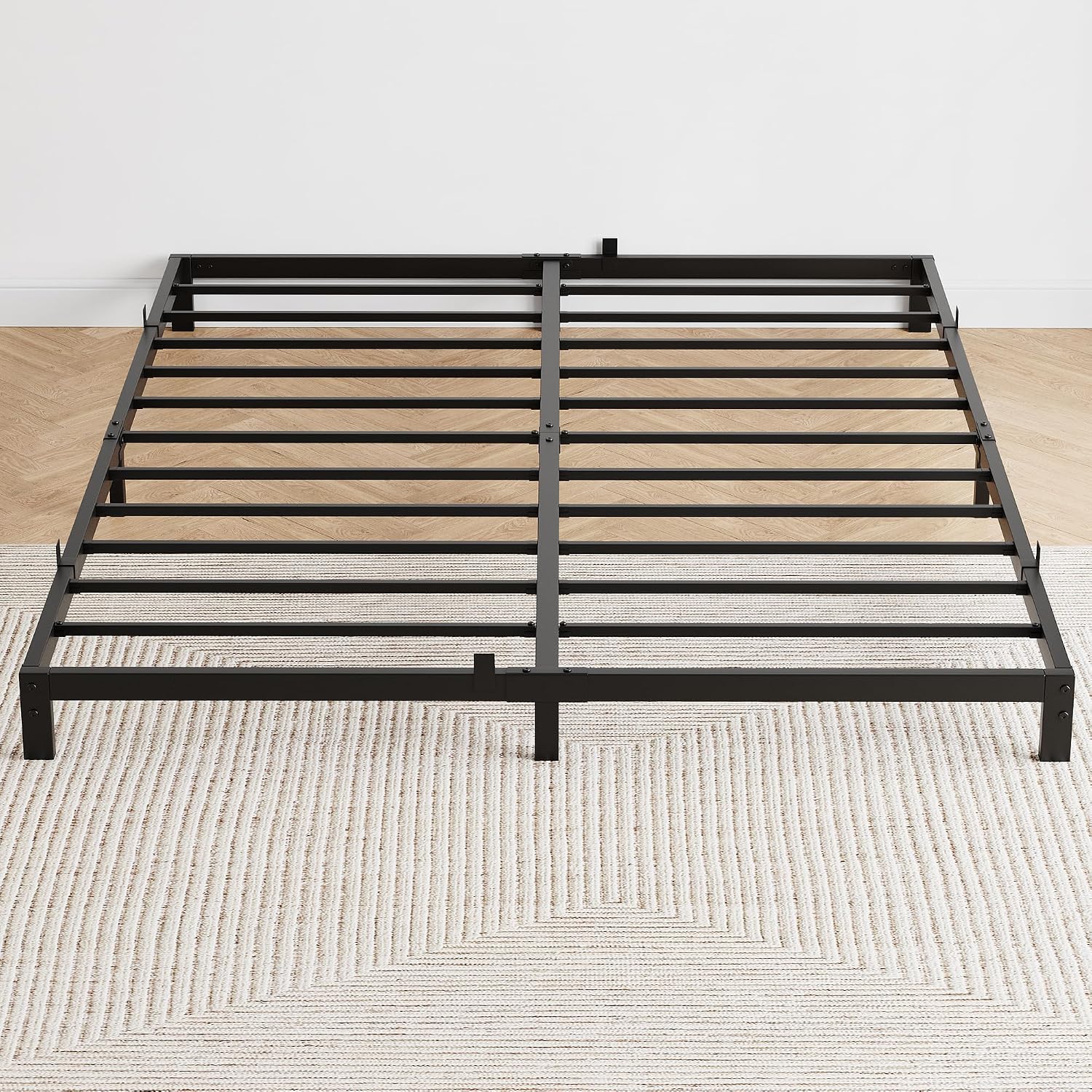 Canopy Bed Frame Metal Queen - Letto matrimoniale in metallo resistente da