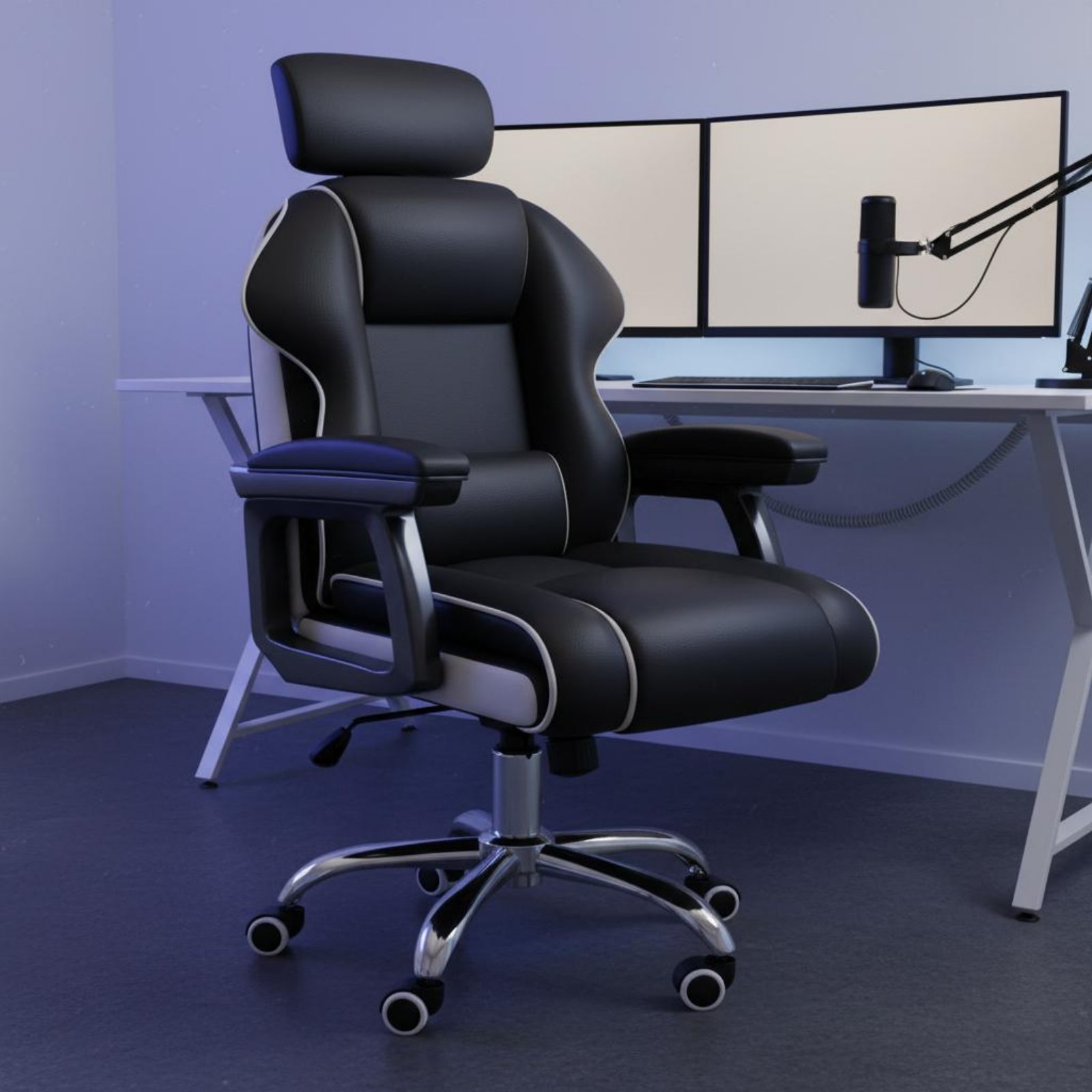 Office Furniture - Sedia da Gaming Ergonomica Regolabile in