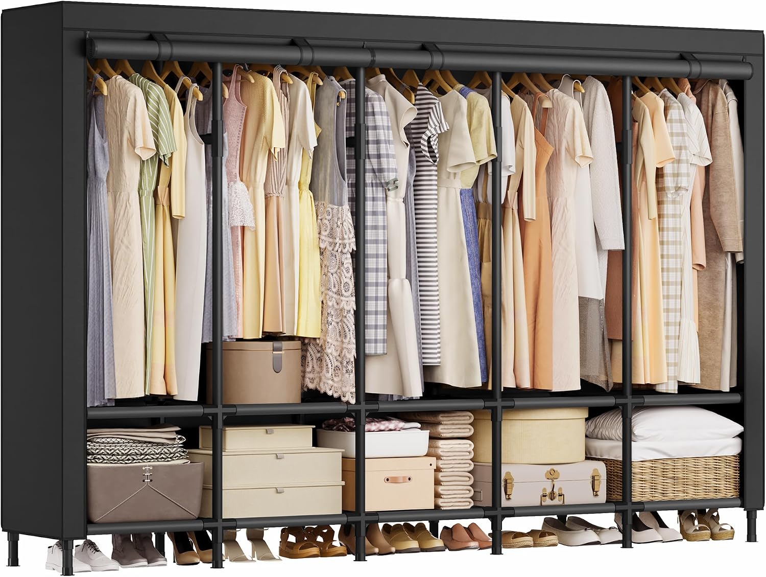 Wardrobe Closet Portable Fabric Cover - Armadio Portatile da 83,5 Pollici con