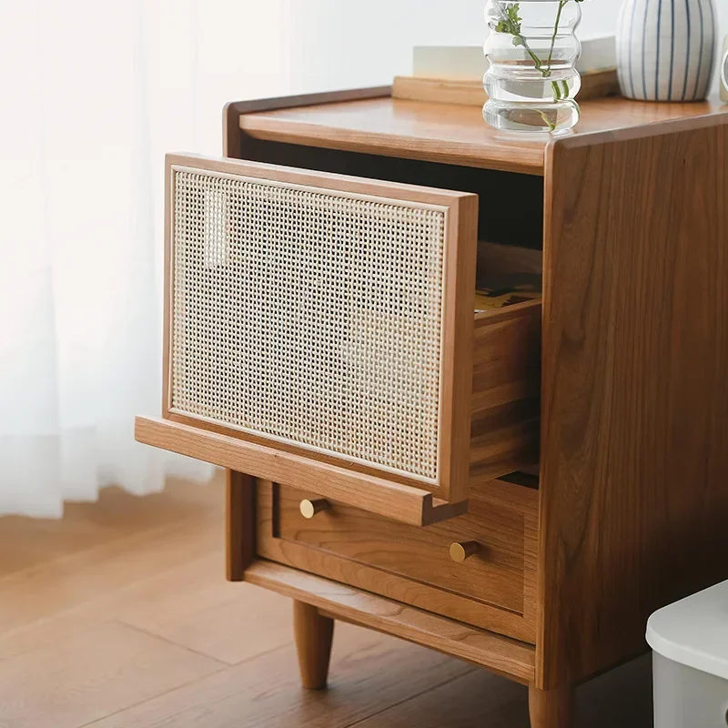 Comodini in Rattan con Stazion - Solid Wood Nightstand 2 Drawers recensione e prezzo