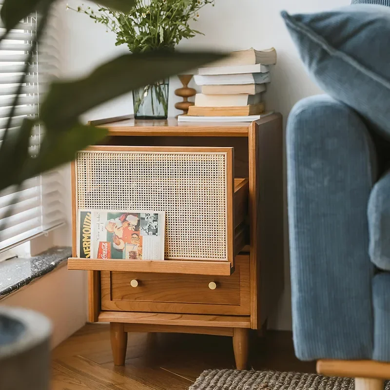 Comodini in Rattan con Stazion - Solid Wood Nightstand 2 Drawers recensione e prezzo