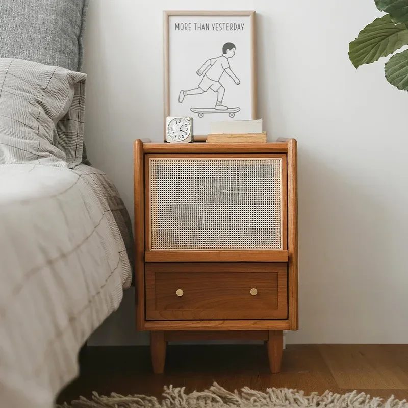 Comodini in Rattan con Stazion - Solid Wood Nightstand 2 Drawers recensione e prezzo