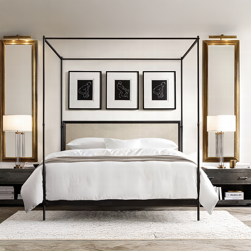 xx-Struttura Letto Matrimonial - Canopy Bed Frame Metal Queen recensione e prezzo