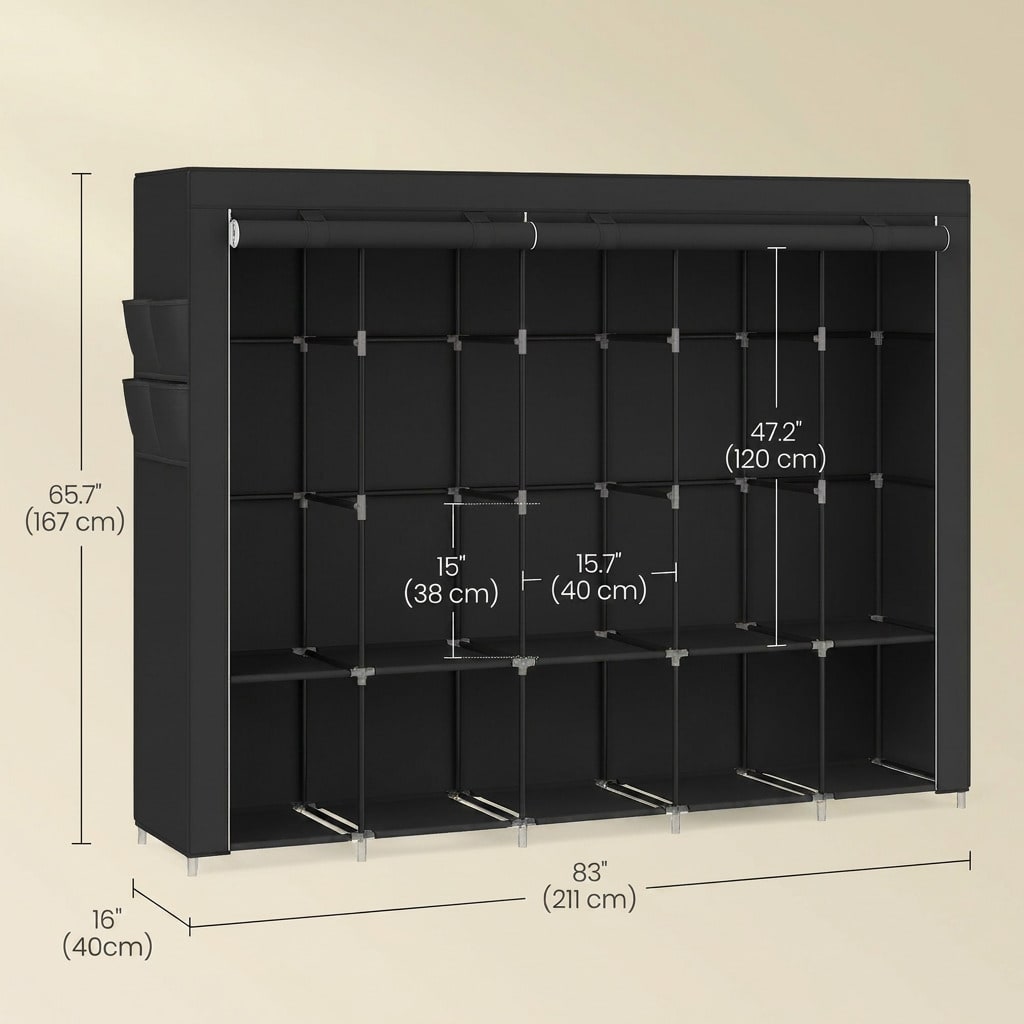 Armadio Portatile Extra Large  - Wardrobe Closet Portable Fabric Cover recensione e prezzo