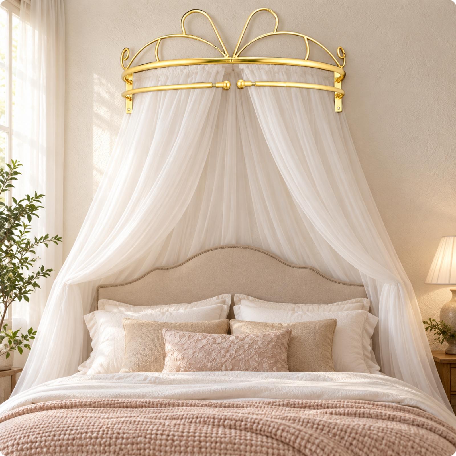 Tenda a baldacchino da parete  - Canopy Bed Frame Metal Queen recensione e prezzo