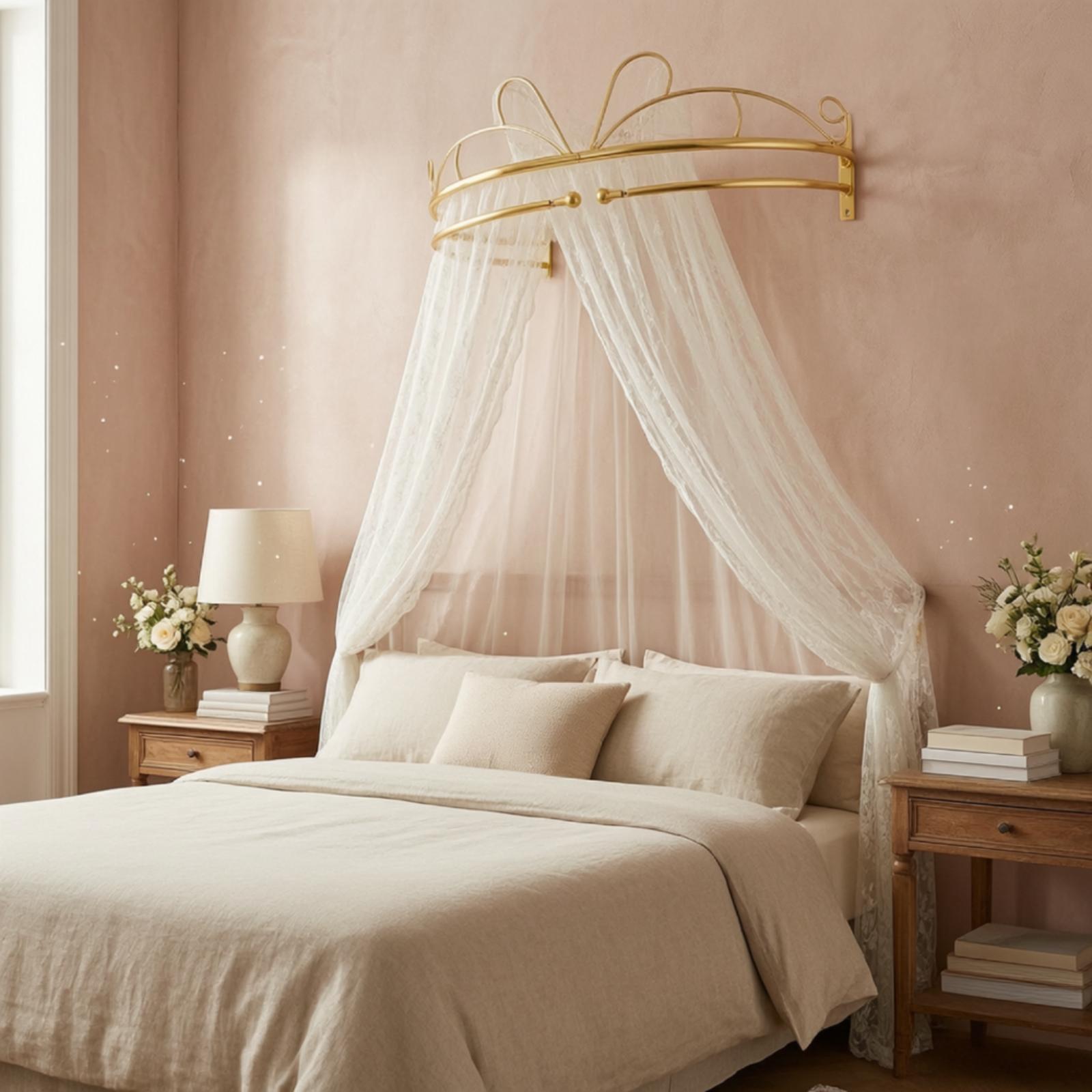 Tenda a baldacchino da parete  - Canopy Bed Frame Metal Queen recensione e prezzo