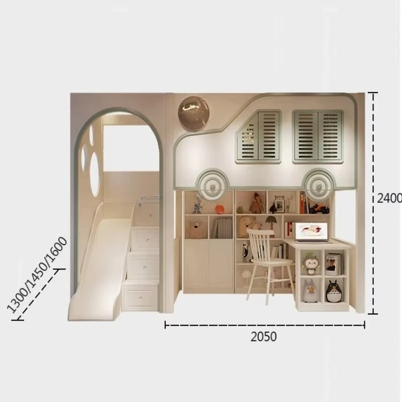 Nuovo Design Letto a Castello  - Bunk Bed With Stairs And Slide recensione e prezzo
