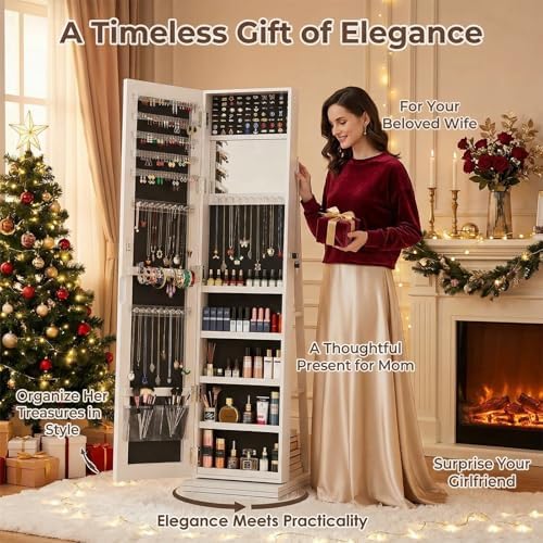 360 °   Armadio Portagioielli  - Full Length Mirror Jewelry Armoire recensione e prezzo
