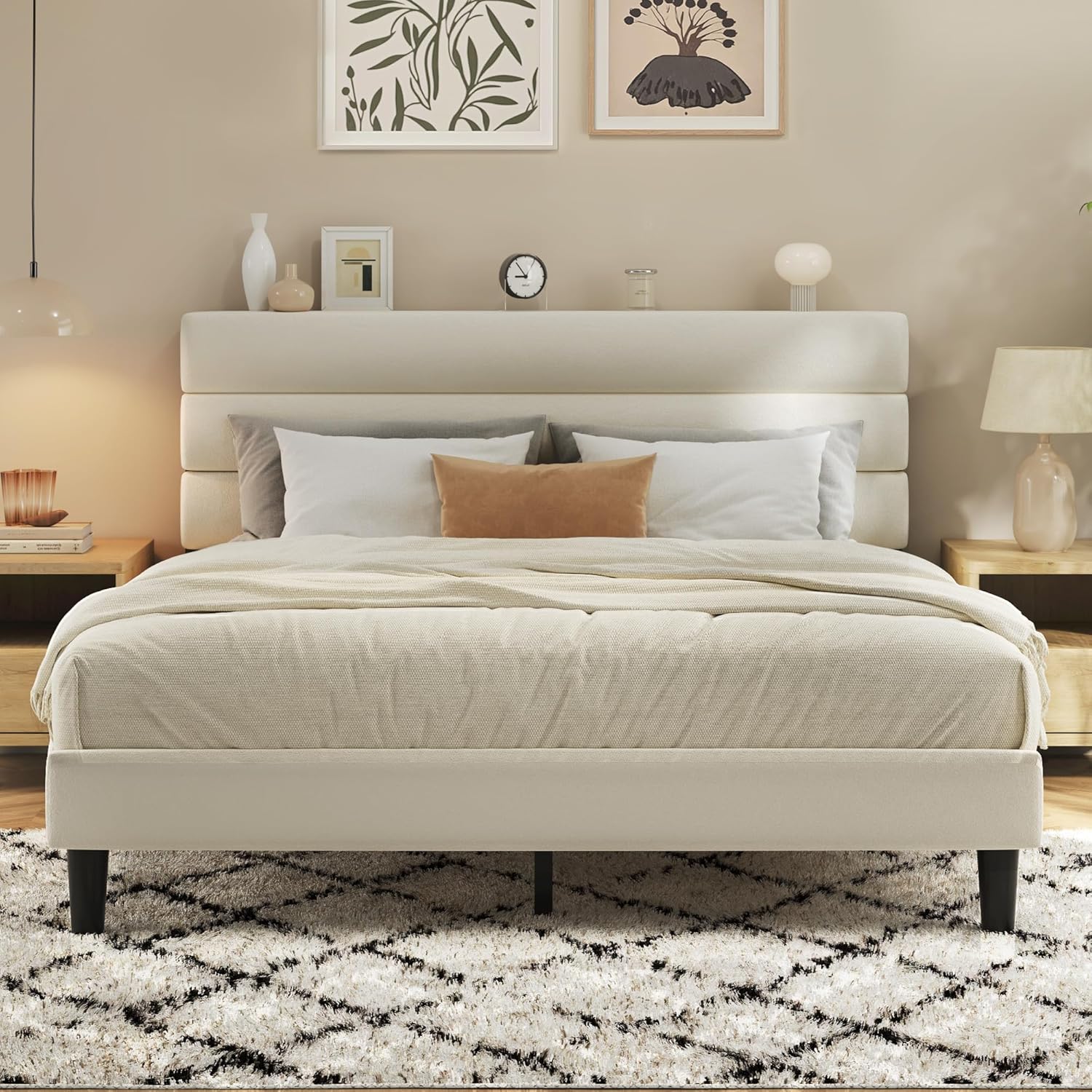 Letto matrimoniale con struttu - Canopy Bed Frame Metal Queen recensione e prezzo