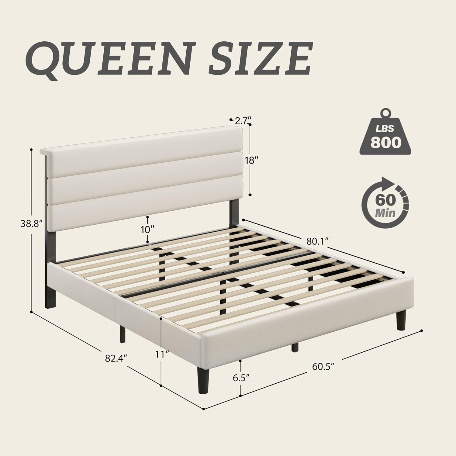 Letto matrimoniale con struttu - Canopy Bed Frame Metal Queen recensione e prezzo