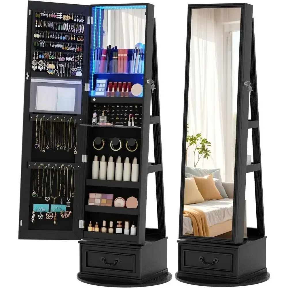 360 °   Armadio portagioielli  - Full Length Mirror Jewelry Armoire recensione e prezzo
