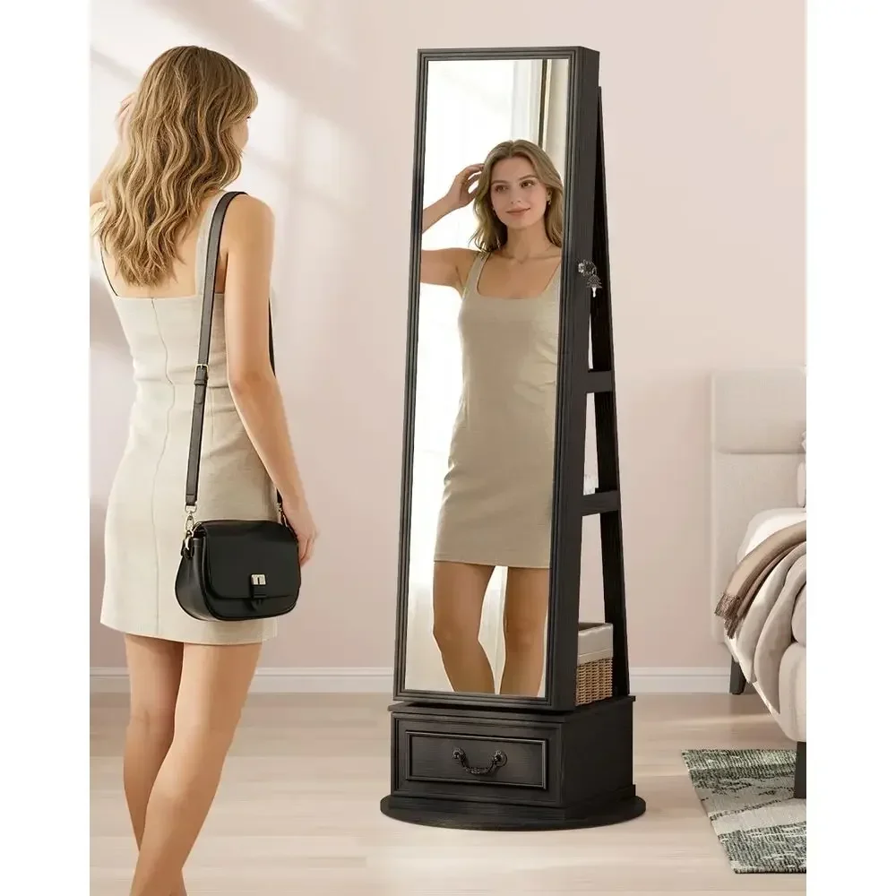 360 °   Armadio portagioielli  - Full Length Mirror Jewelry Armoire recensione e prezzo