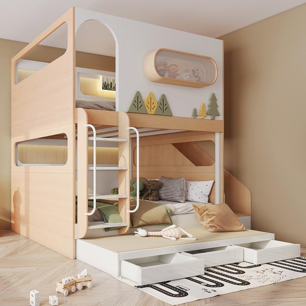 Letto a castello a forma di ca - Bunk Bed With Stairs And Slide recensione e prezzo