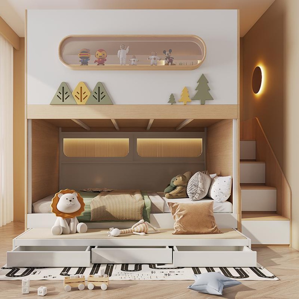 Letto a castello a forma di ca - Bunk Bed With Stairs And Slide recensione e prezzo