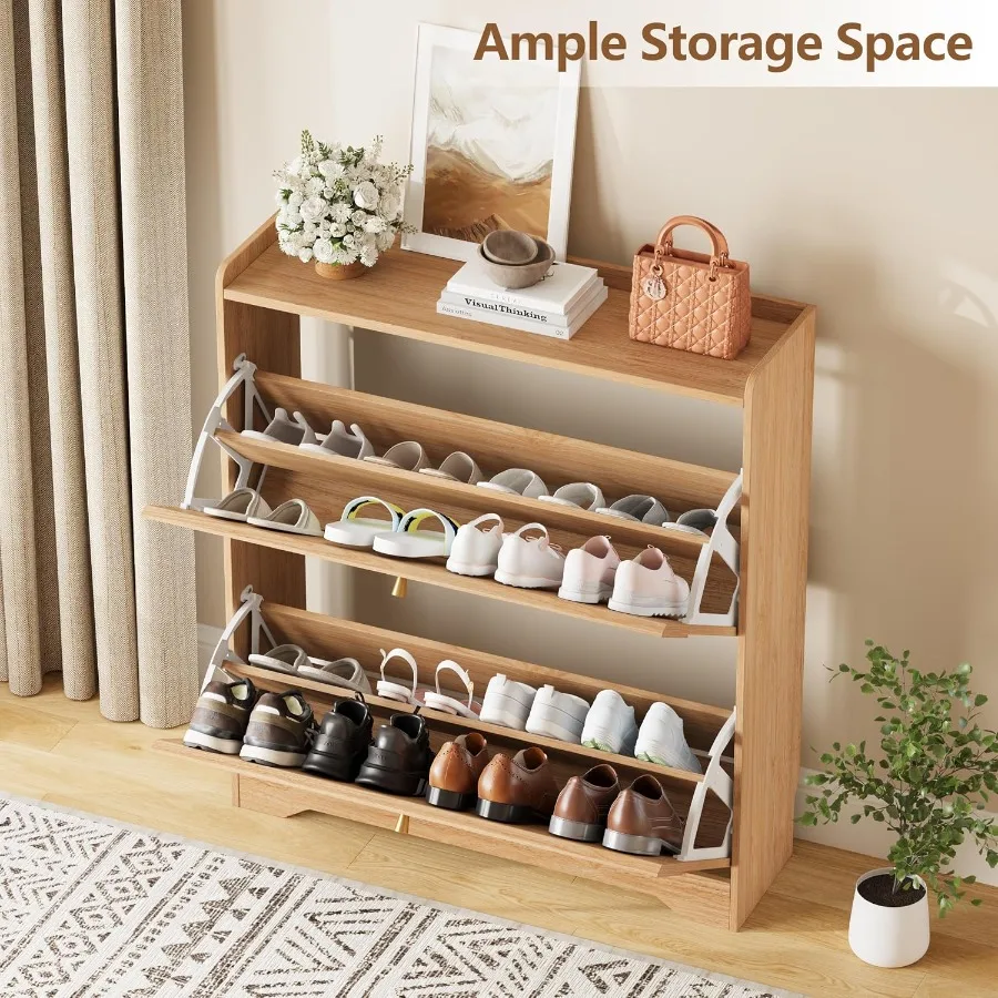 Mobile porta scarpe con pannel - Shoe Rack Cabinet Narrow Entryway recensione e prezzo