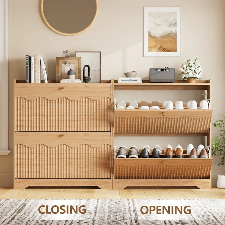 Mobile porta scarpe con pannel - Shoe Rack Cabinet Narrow Entryway recensione e prezzo