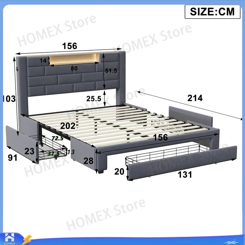 Struttura per letto matrimonia - Gas Lift Storage Bed Hydraulic recensione e prezzo