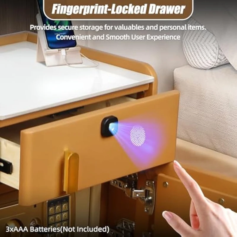 Comodino Intelligente con Cass - Solid Wood Nightstand 2 Drawers recensione e prezzo