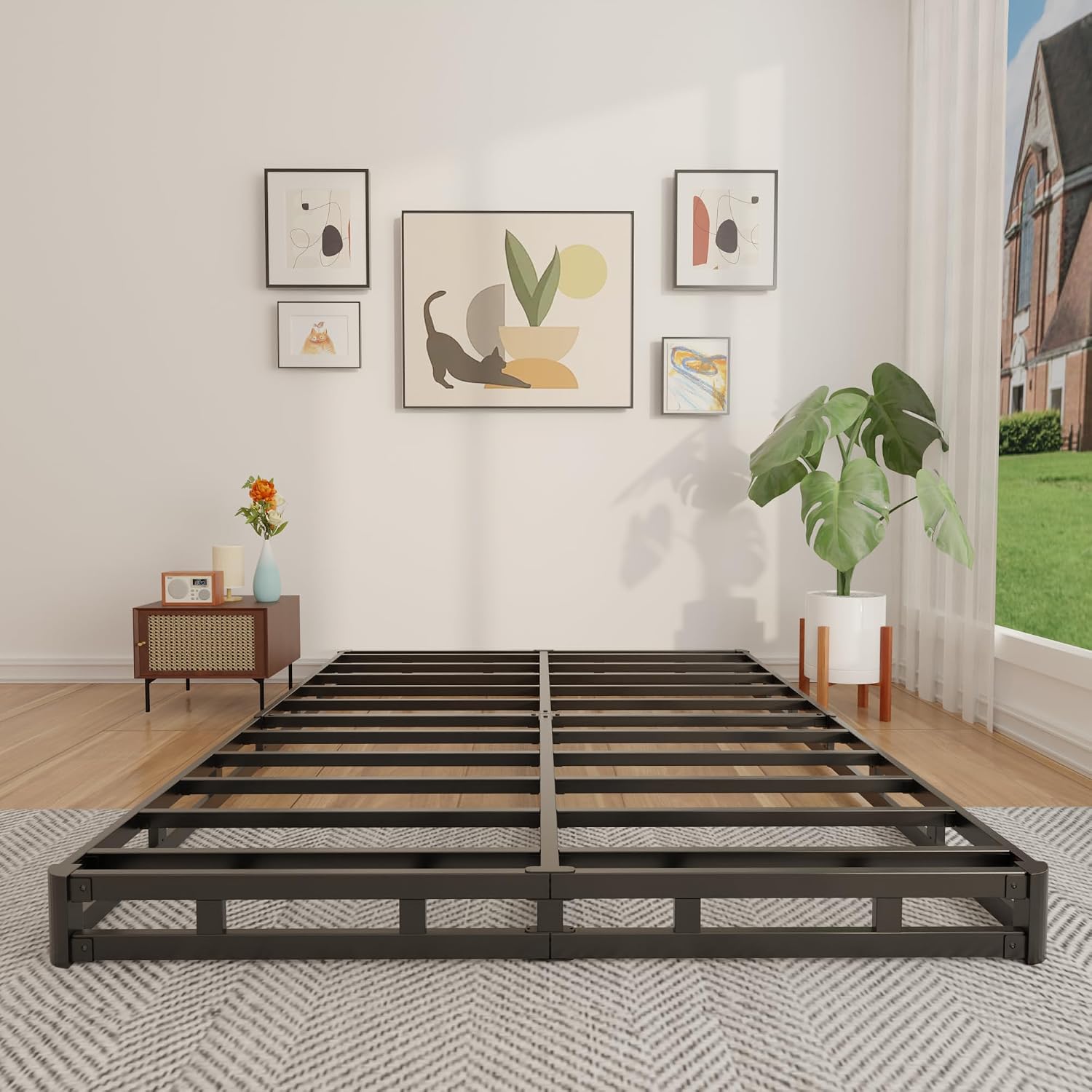 Base per materasso Queen a bas - Canopy Bed Frame Metal Queen recensione e prezzo
