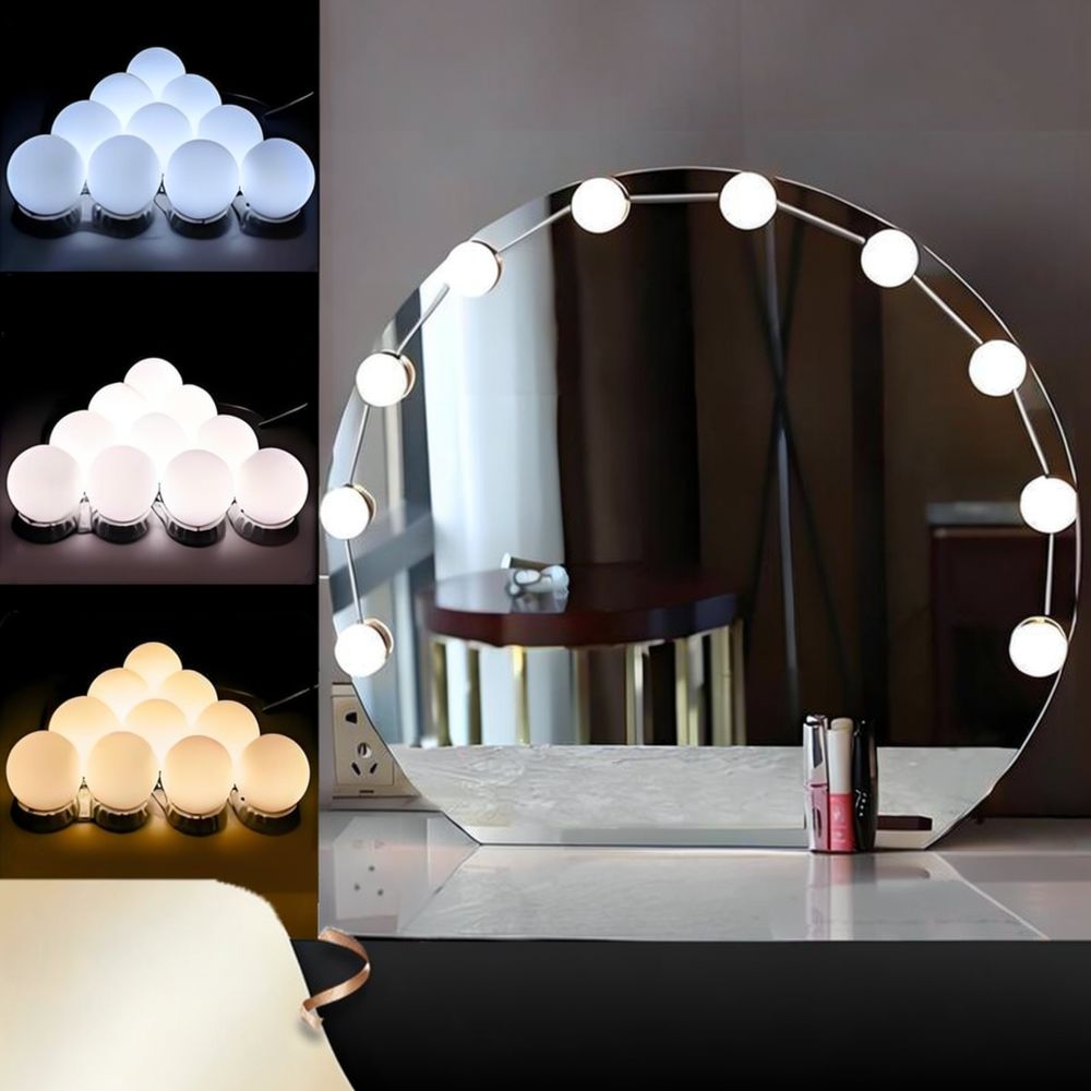 Lampada da trucco a LED stile  - Dressing Table Vanity With Lighted Mirror recensione e prezzo