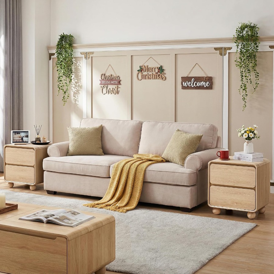 Comodino piccolo con 2 cassett - Solid Wood Nightstand 2 Drawers recensione e prezzo