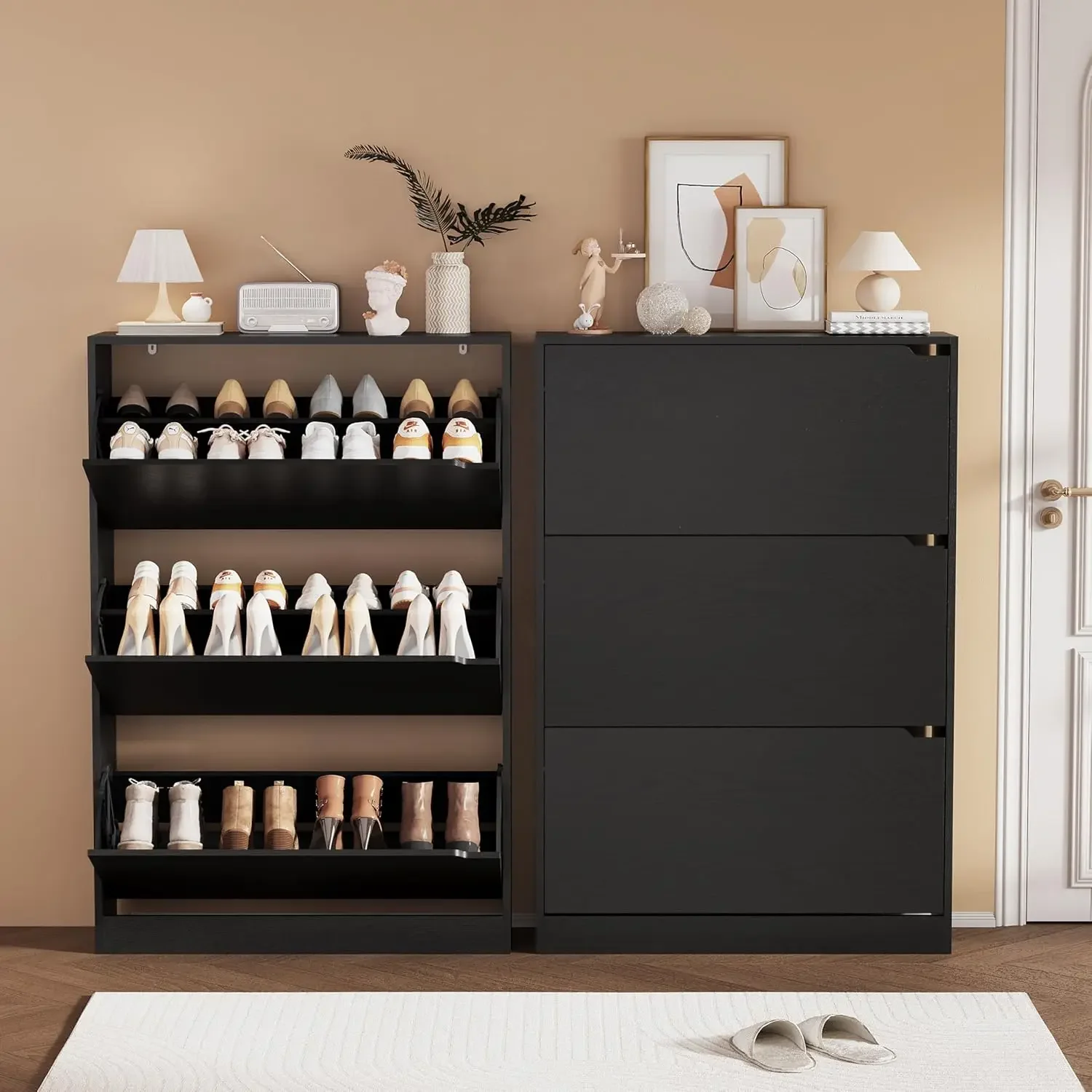 Scarpiera in Legno per Ingress - Shoe Rack Cabinet Narrow Entryway recensione e prezzo