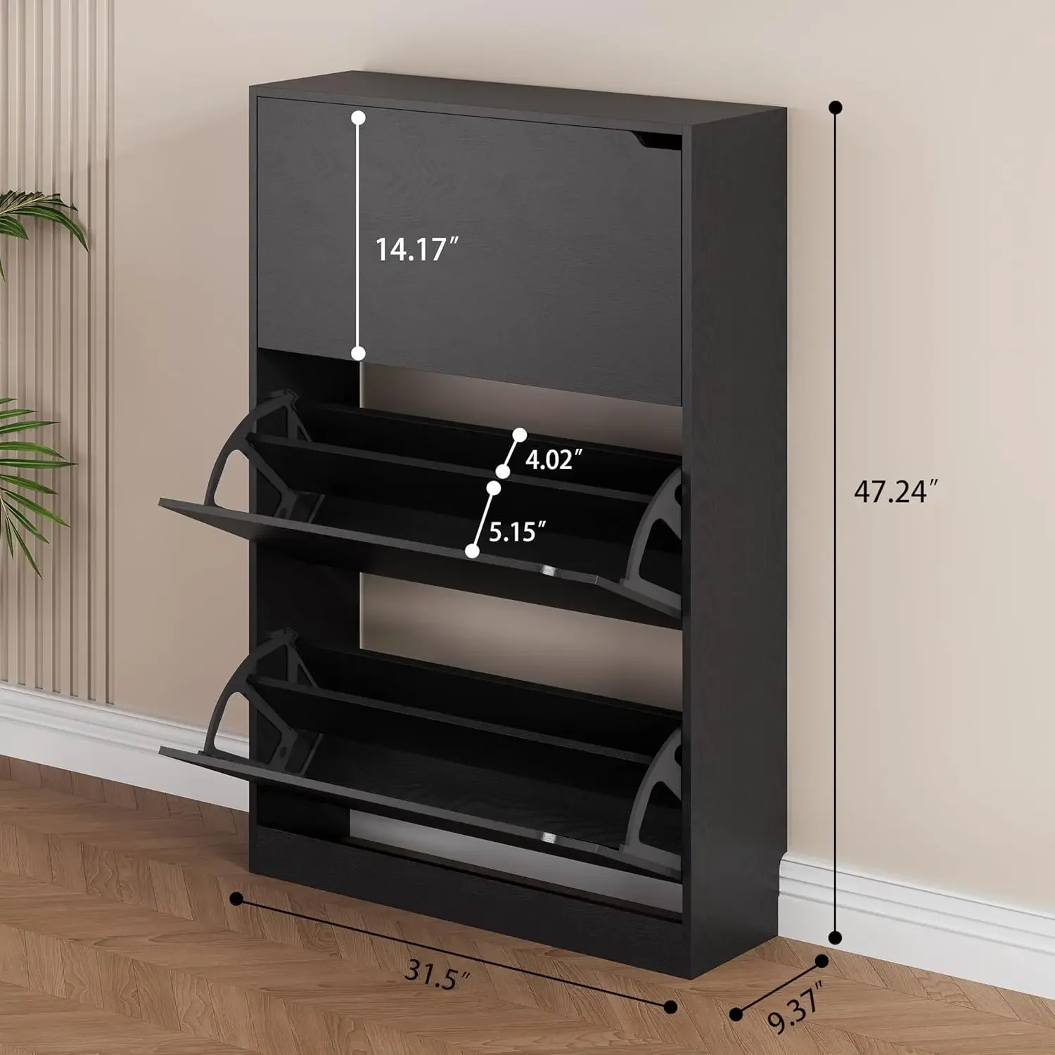 Scarpiera in Legno per Ingress - Shoe Rack Cabinet Narrow Entryway recensione e prezzo
